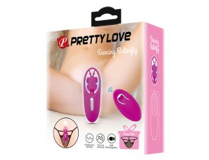 Stymulator łechtaczki Tańczący Motylek Pretty Love silikonowy z pilotem USB