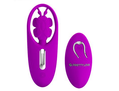 Stymulator łechtaczki Tańczący Motylek Pretty Love silikonowy z pilotem USB - 4