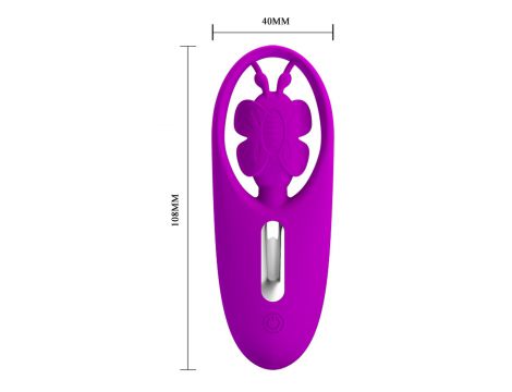 Stymulator łechtaczki Tańczący Motylek Pretty Love silikonowy z pilotem USB - 5