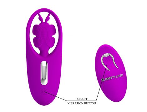 Stymulator łechtaczki Tańczący Motylek Pretty Love silikonowy z pilotem USB - 6