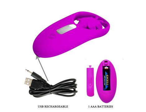 Stymulator łechtaczki Tańczący Motylek Pretty Love silikonowy z pilotem USB - 7