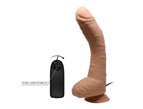 Wibrator realistyczny Baile Beautiful Alex zakrzywiony 28 cm - 5