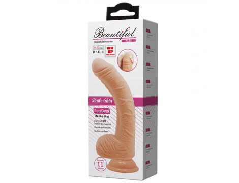 Wibrator realistyczny Baile Beautiful Alex zakrzywiony 28 cm - 7
