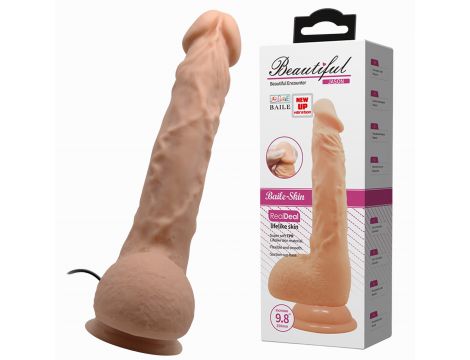Wibrator realistyczny Baile Beautiful Jason 25 cm z przyssawką - 2