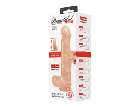 Realistyczne cieliste dildo Baile Bergrisi 26 cm z przyssawką - 9