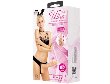 Strapon wibrujący realistyczny Baile RealDeal 26 cm - 10