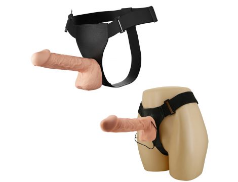 Strapon wibrujący realistyczny Baile RealDeal 26 cm - 13