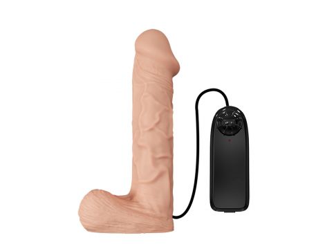 Strapon wibrujący realistyczny Baile RealDeal 26 cm - 4