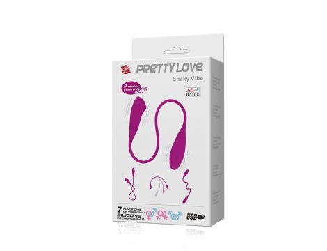 Wibrator silikonowy giętki Pretty Love Snaky Vibe USB - 8