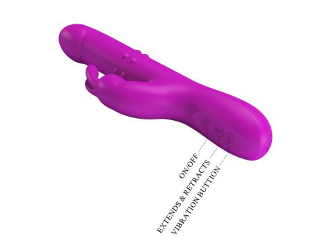 Wibrator króliczek Pretty Love Reese 12 wibracji 4 obroty 4 pchnięcia USB - 7
