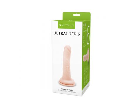 Dildo realistyczne Me You Us silikonowe cieliste 6 cali - 2
