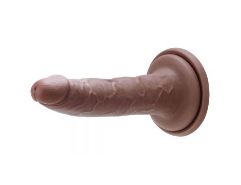 Dildo realistyczne Me You Us silikonowe karmelowe 7 cali - 3