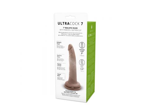 Dildo realistyczne Me You Us silikonowe karmelowe 7 cali - 5