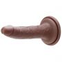 Dildo realistyczne Me You Us silikonowe karmelowe 7 cali - 4