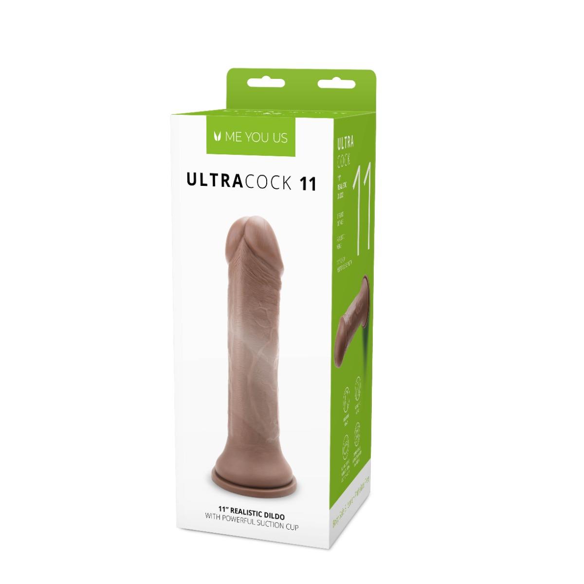 gruby żylasty penis realistyczny przyssawka 28 cm