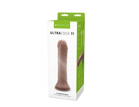 Dildo realistyczne Me You Us karmelowe 11 cali - 2
