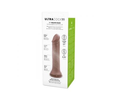 Dildo realistyczne Me You Us karmelowe 11 cali - 5