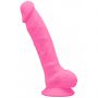 Dildo realistyczne fosforyzujące Silexd różowe 17,5 cm - 3