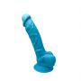 Dildo realistyczne silikonowe Silexd Model 1 niebieskie - 3