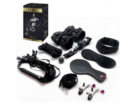 Zestaw BDSM Fury Alive Czarny