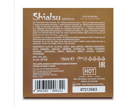 Perfumy feromonowe Shiatsu Hot jasnoniebieskie 15 ml - 4