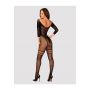 Bodystocking Obsessive G329 czarny XL XXL z imitacją gorsetu - 5