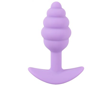 Mini korek analny Cuties fioletowy silikonowy 7 5 cm - 3