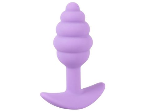 Mini korek analny Cuties fioletowy silikonowy 7 5 cm - 4