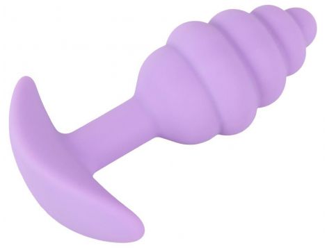 Mini korek analny Cuties fioletowy silikonowy 7 5 cm - 6