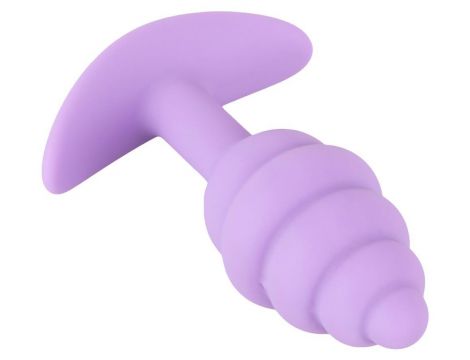 Mini korek analny Cuties fioletowy silikonowy 7 5 cm - 7