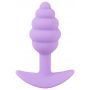 Mini korek analny Cuties fioletowy silikonowy 7 5 cm - 4