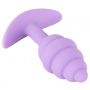 Mini korek analny Cuties fioletowy silikonowy 7 5 cm - 9