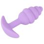 Mini korek analny Cuties fioletowy silikonowy 7 5 cm - 7