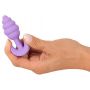 Mini korek analny Cuties fioletowy silikonowy 7 5 cm - 10