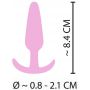 Korek analny Cuties Rose silikonowy 8,4 cm - 14