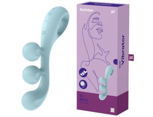 Stymulator Satisfyer Tri Ball 2 jasnoniebieski silikonowy USB