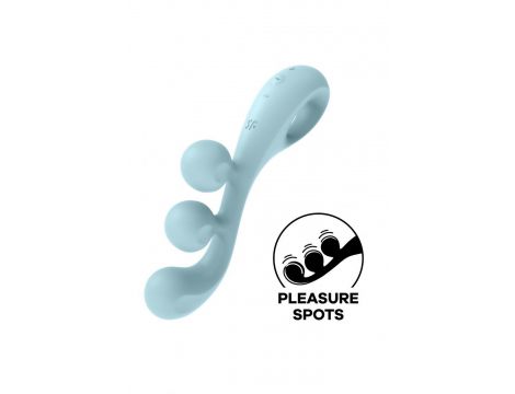 Stymulator Satisfyer Tri Ball 2 jasnoniebieski silikonowy USB - 8