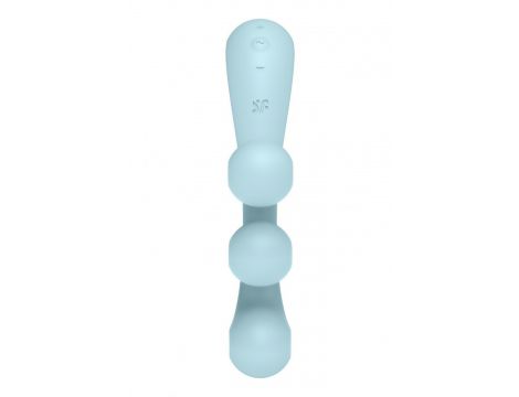 Stymulator Satisfyer Tri Ball 2 jasnoniebieski silikonowy USB - 7