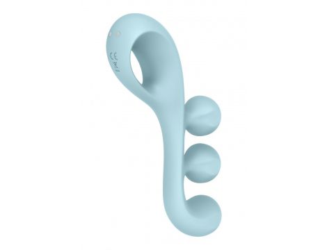 Stymulator Satisfyer Tri Ball 2 jasnoniebieski silikonowy USB - 10