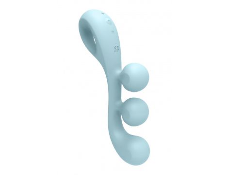 Stymulator Satisfyer Tri Ball 2 jasnoniebieski silikonowy USB - 11