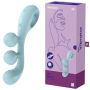 Stymulator Satisfyer Tri Ball 2 jasnoniebieski silikonowy USB - 2