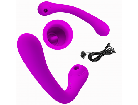 Wibrator ssący łechtaczki punkt G Pretty Love Alex USB - 9
