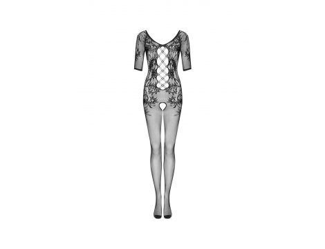 Bodystocking siateczkowy Obsessive F238 czarny kwiatowy S/M/L - 8