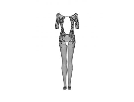 Bodystocking siateczkowy Obsessive F238 czarny kwiatowy S/M/L - 9