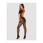 Bodystocking siateczkowy Obsessive F238 czarny kwiatowy S/M/L - 7