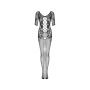 Bodystocking siateczkowy Obsessive F238 czarny kwiatowy S/M/L - 9