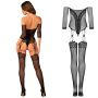 Bodystocking Obsessive G333 czarny z pończochami S/M/L - 5