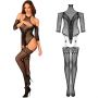 Bodystocking Obsessive G333 czarny z pończochami S/M/L - 4