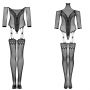 Bodystocking Obsessive G333 czarny z pończochami S/M/L - 12