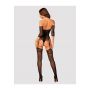 Bodystocking Obsessive G333 czarny z pończochami S/M/L - 9